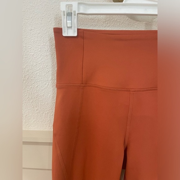 Girlfriend Collective High-Waisted Orange Leggings Yoga Pants Size Small - Picture 5 of 13